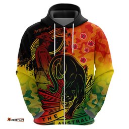 custom text and number nrl anzac panthers hoodie camouflage