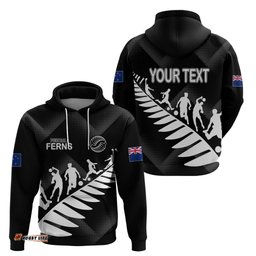 personalised new zealand football ferns hoodie women world cup sporty vibes