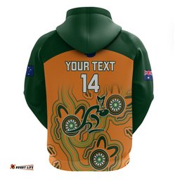 custom australia rugby hoodie wallabies indigenous art