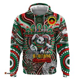 custom naidoc week 2024 rabbitohs hoodie mascot rugby