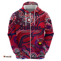 custom naidoc week 2024 demons hoodie aboriginal animals keep the fire burning