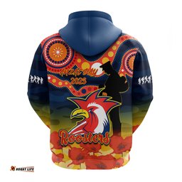 roosters rugby anzac hoodie dots poppy mix camouflage lest we forget