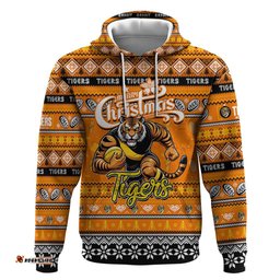 personalized tigers football xmas hoodie australia afl mascot