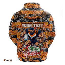 custom giants football merry christmas hoodie indigenous australian art