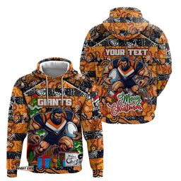 custom giants football merry christmas hoodie indigenous australian art