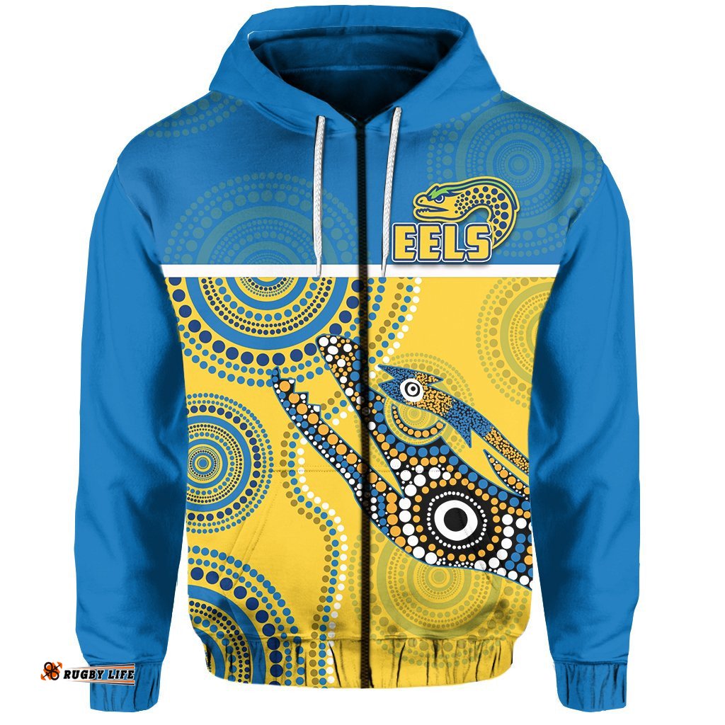 parramatta rugby zip hoodie eels aboriginal