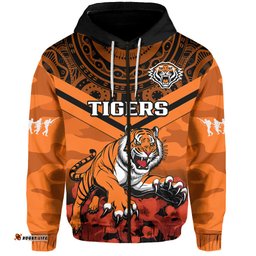 tigers rugby anzac rugby hoodie camouflage mix indigenous
