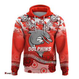 dolphins rugby anzac day camouflage indigenous art hoodie