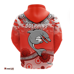 dolphins rugby anzac day camouflage indigenous art hoodie