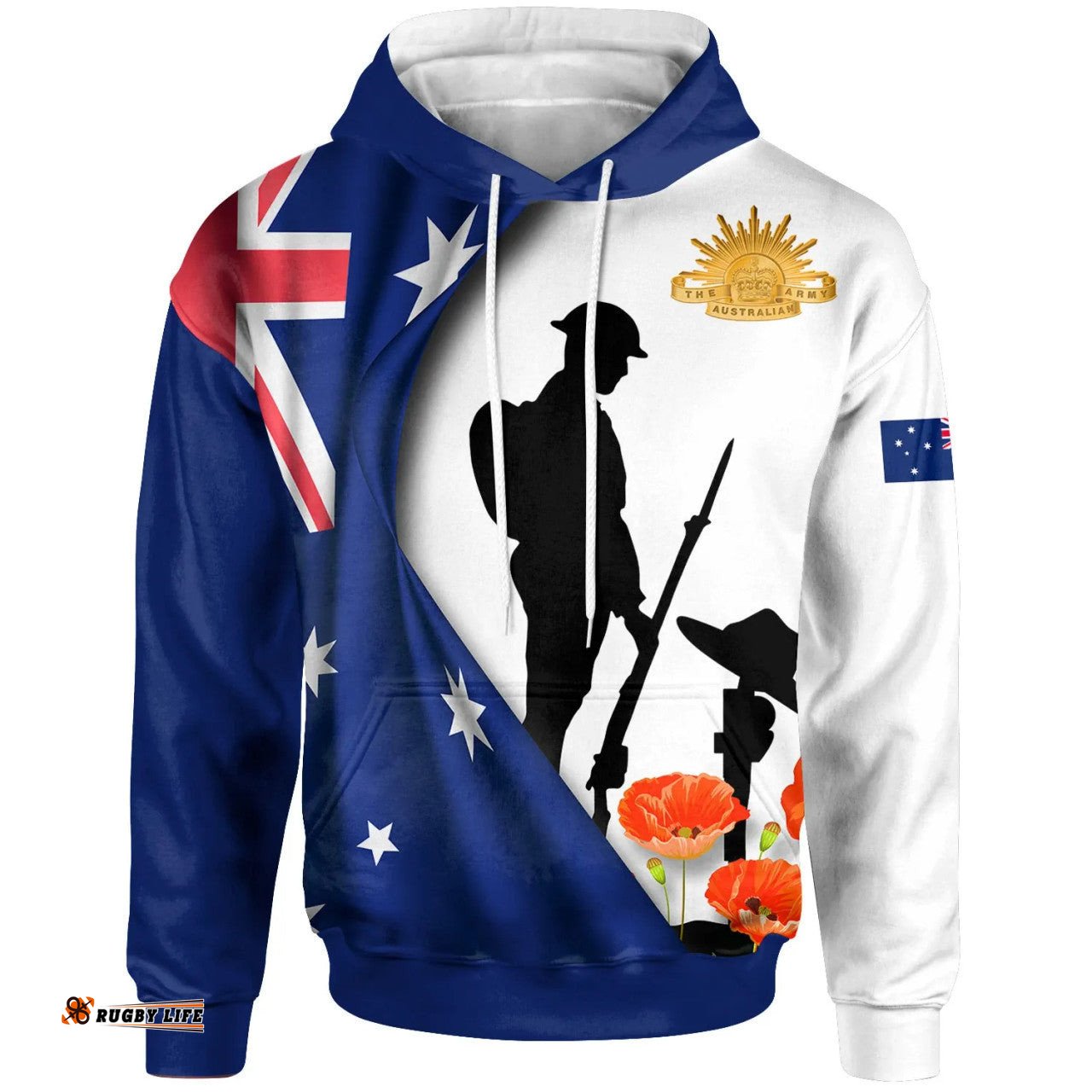 australia anzac hoodie we will remember them white ver2 07