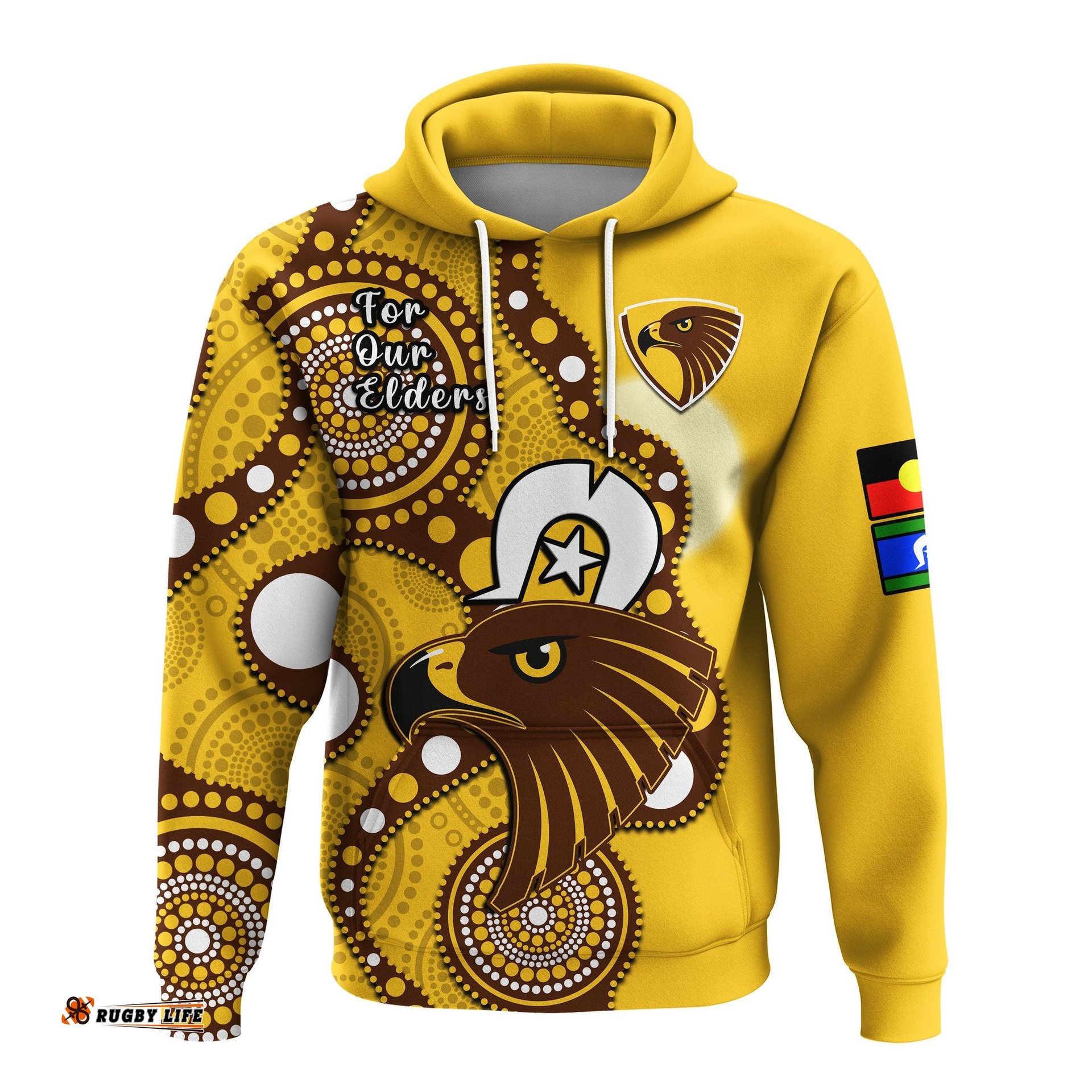 hawthorn football naidoc hoodie hawks for our elders indigenous