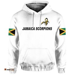 custom personalised jamaica cricket scorpions zip up and pullover hoodie special style
