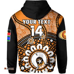 custom text and number perth scorchers naidoc hoodie indigenous for our elders