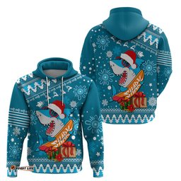sharks rugby hoodie chirstmas vibe