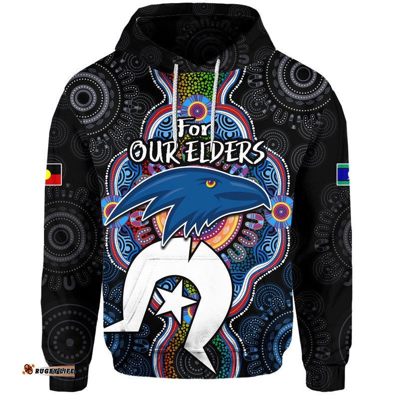 crows football naidoc week zip up and pullover hoodie for our elders indigenous