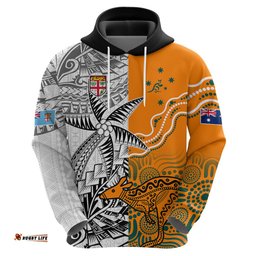 fiji australia rugby hoodie world cup polynesia tapa mixed indigenous aboriginal