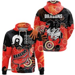 dragons rugby naidoc zip up and pullover hoodie torres strait aboriginal