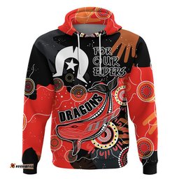 dragons rugby naidoc zip up and pullover hoodie torres strait aboriginal