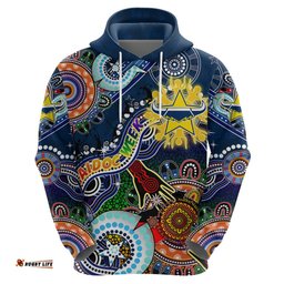 personalised cowboys naidoc week 2024 hoodie australia aboriginal dot painting