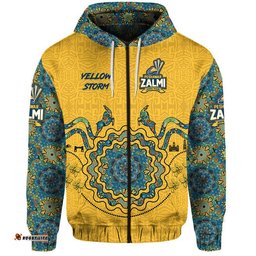custom personalised peshawar zalmi hbl psl t20 cricket zip up and pullover hoodie original gold