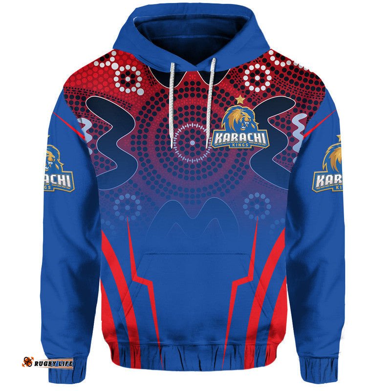 custom personalised karachi kings hbl psl t20 cricket zip up and pullover hoodie dot vibes