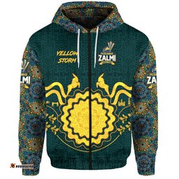custom personalised peshawar zalmi hbl psl t20 cricket zip up and pullover hoodie original green