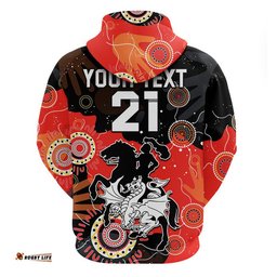 custom personalised dragons rugby naidoc zip up and pullover hoodie torres strait aboriginal