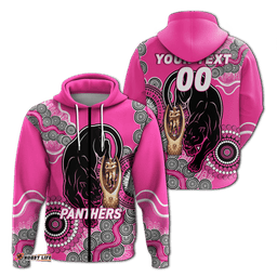 custom personalised panthers rugby premiers aboriginal art hoodie