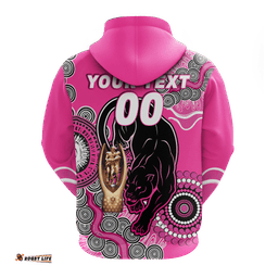custom personalised panthers rugby premiers aboriginal art hoodie