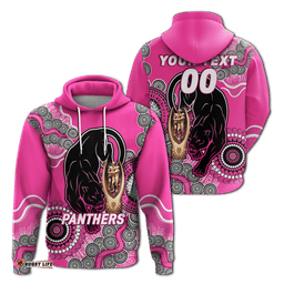 custom personalised panthers rugby premiers aboriginal art hoodie