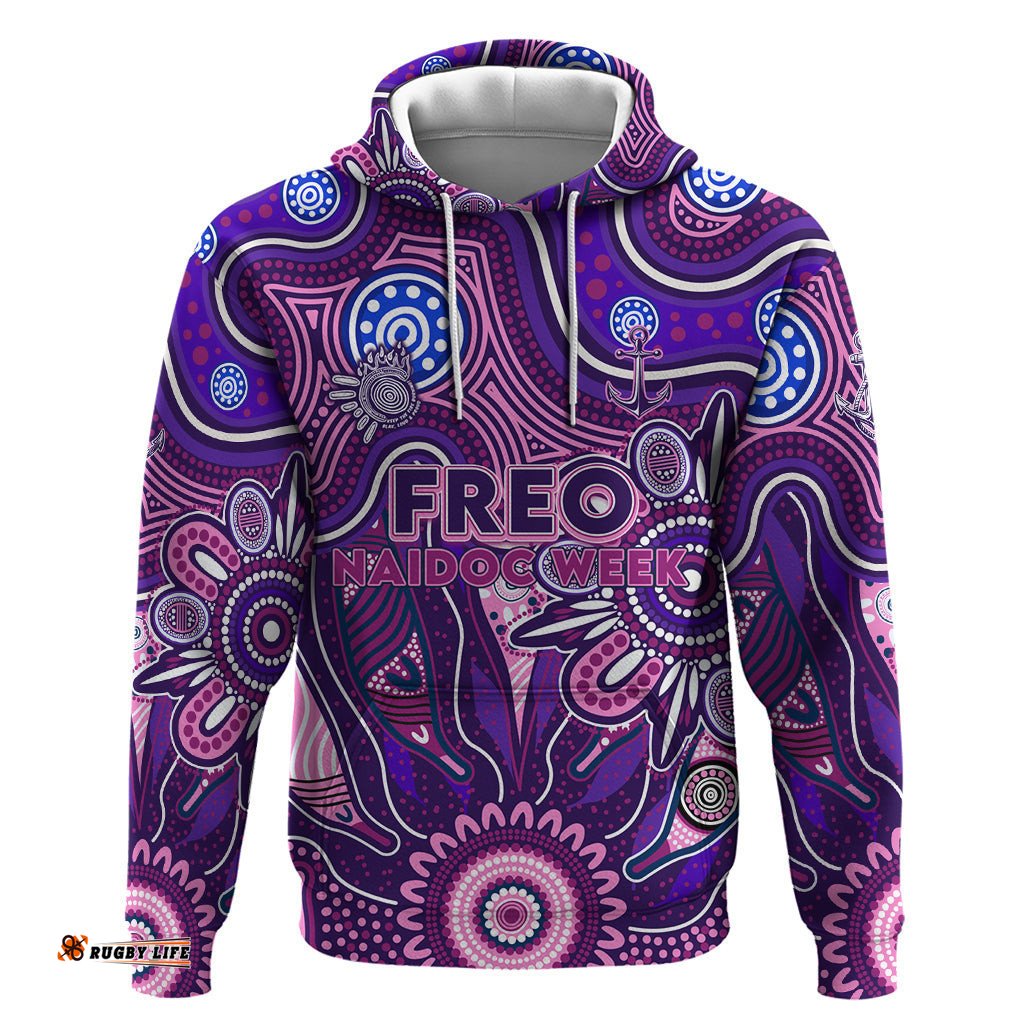 personalised freo naidoc week 2024 hoodie aussie aboriginal art