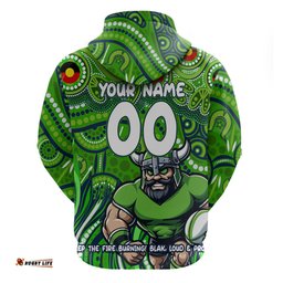 custom australia naidoc week 2024 hoodie canberra raiders mascot keep the fire burning