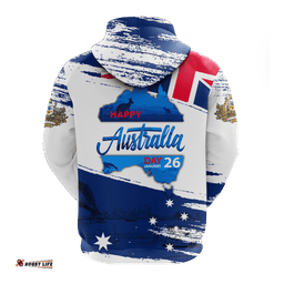 happy australia day january 26 pattern hoodie