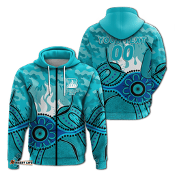 custom personalised brisbane heat cricket anzac day aboriginal hoodie