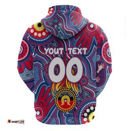 personalised naidoc week 2024 western bulldogs hoodie australian aboriginal hand painting