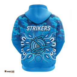 adelaide strikers cricket anzac day aboriginal hoodie