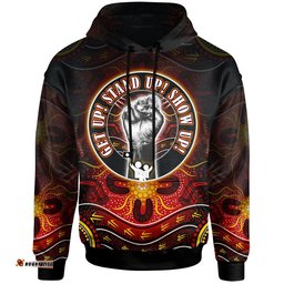 naidoc week hoodie custom naidoc week family aboriginal inspired dot art hoodie