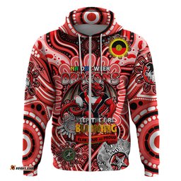 custom naidoc week 2024 dragons hoodie mascot rugby