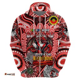 custom naidoc week 2024 dragons hoodie mascot rugby