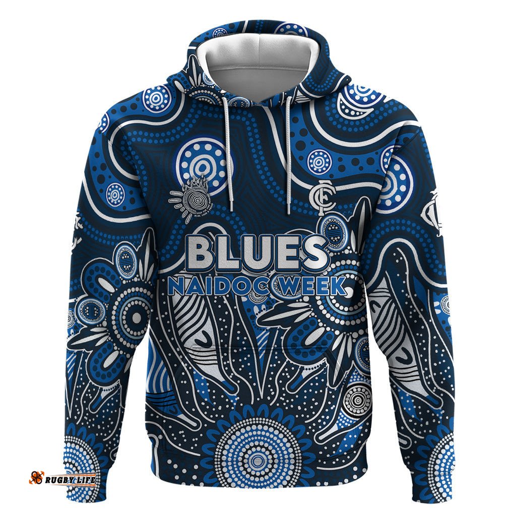 personalised blues naidoc week 2024 hoodie aussie aboriginal art
