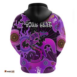 custom personalised aboriginal naidoc week hoodie turtle lizard sun