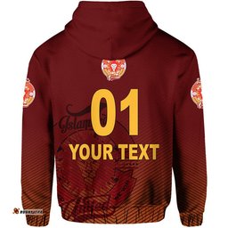 custom personalised islamabad united hbl psl t20 cricket zip up and pullover hoodie simple style no2