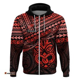 matariki new zealand hoodie maori new year tiki red version