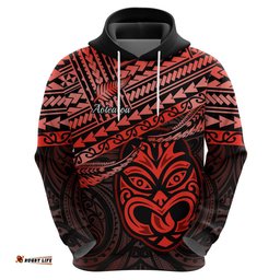 matariki new zealand hoodie maori new year tiki red version