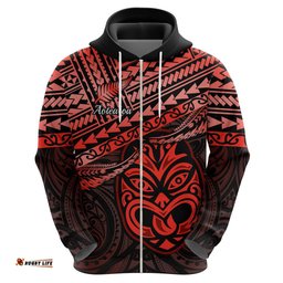 matariki new zealand hoodie maori new year tiki red version