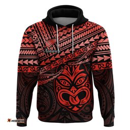 matariki new zealand hoodie maori new year tiki red version