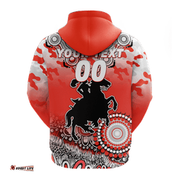 custom personalised dragons rugby anzac day camouflage indigenous art hoodie