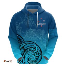 auckland new zealand city map hoodie