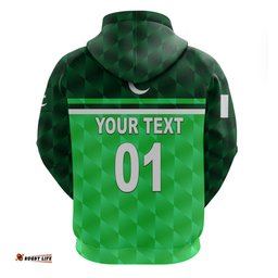 custom personalised pakistan cricket hoodie pak shaheens unique green