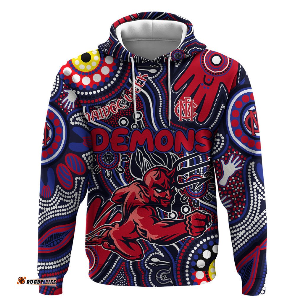 personalised naidoc week 2024 north melbourne kangaroos hoodie australian aboriginal hand painting